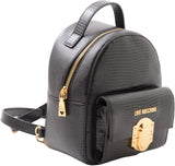 Plecak damski Love Moschino Jc4299pp0gku000 Czarny Jeden rozmiar Torby damskie Naty Shop
