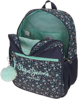 Pepe Jeans Alenka plecak szkolny z wózkiem, niebieski, 30 x 40 x 12 cm, poliester, 14,4 l, niebieski, plecak szkolny z wózkiem Plecaki i tornistry Premium Naty Shop