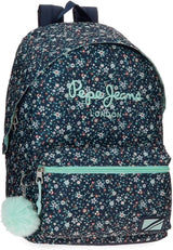 Pepe Jeans Alenka Plecak szkolny z wózkiem, niebieski, 30 x 40 x 12 cm, poliester, 14,4 l, niebieski, plecak szkolny z wózkiem Premium plecaki i tornistry Naty Shop Plecak Alenka