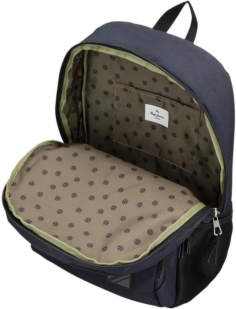 Pepe Jeans Cromwell Plecak szkolny, dwukomorowy, czarny, 33 x 46 x 15 cm, poliester, 22,77 l, czarny, jeden rozmiar, dwukomorowy plecak szkolny Premium Plecaki i tornistry Naty Shop