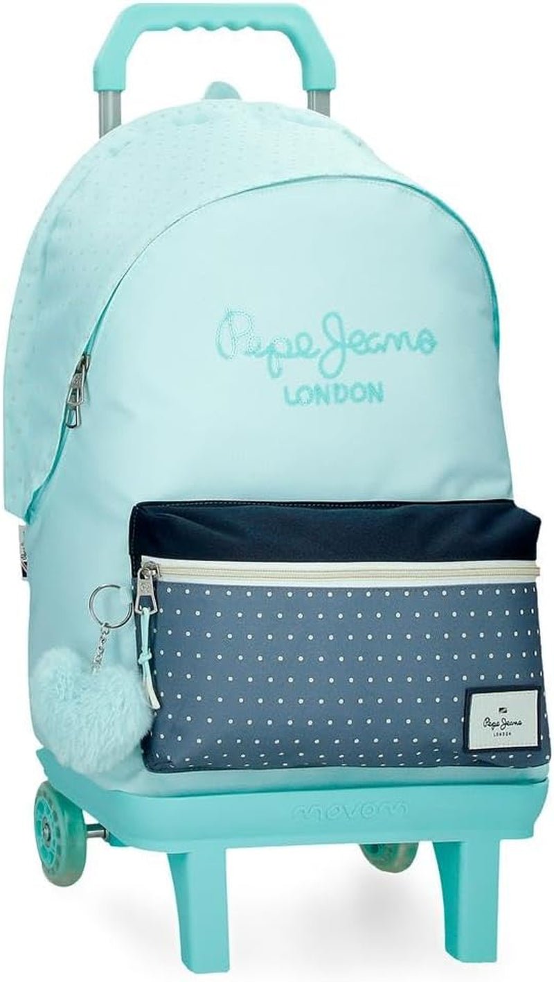 Pepe Jeans Dalma School Backpack Plecak dziecięcy wykonany z poliestru, szerokie i regulowane szelki, kieszeń z przodu. Od plecaków i toreb Joumma Bags Premium Naty Shop Rucksack 44 + Wagen