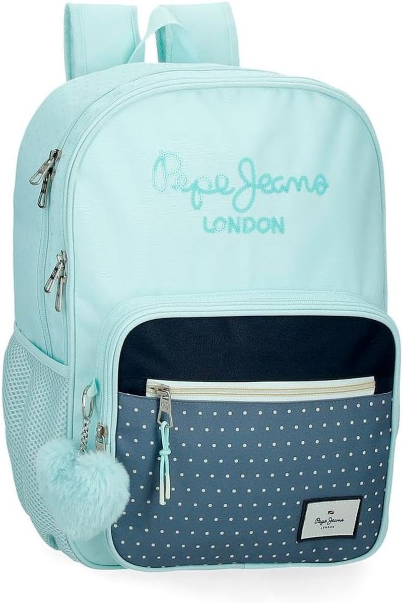 Pepe Jeans Dalma School Backpack Plecak dziecięcy wykonany z poliestru, szerokie i regulowane szelki, kieszeń z przodu. Od plecaków i toreb Joumma Bags Premium Naty Shop Schulrucksack