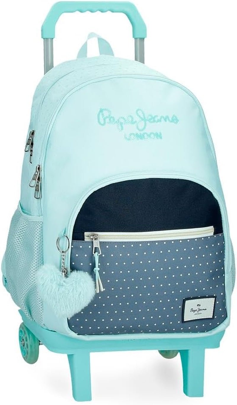 Pepe Jeans Dalma School Backpack Plecak dziecięcy wykonany z poliestru, szerokie i regulowane szelki, kieszeń z przodu. Od plecaków i toreb Joumma Bags Premium Naty Shop Rucksack 45 + Wagen
