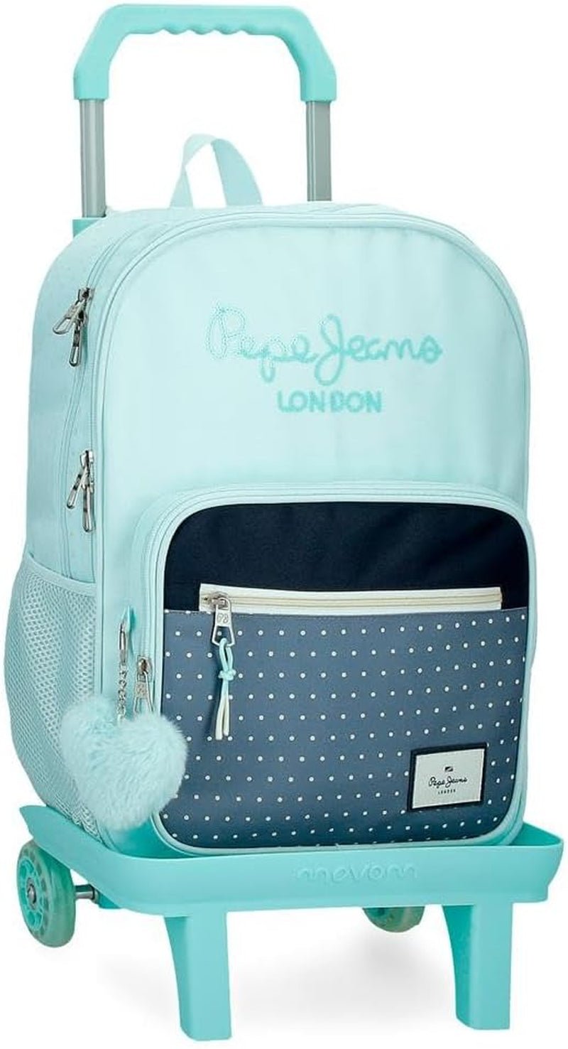 Pepe Jeans Dalma School Backpack Plecak dziecięcy wykonany z poliestru, szerokie i regulowane szelki, kieszeń z przodu. Od plecaków i toreb Joumma Bags Premium Naty Shop Rucksack 40 + Wagen