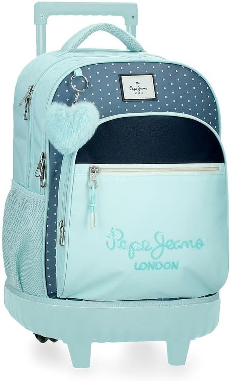 Pepe Jeans Dalma School Backpack Plecak dziecięcy wykonany z poliestru, szerokie i regulowane szelki, kieszeń z przodu. Od plecaków i toreb Joumma Bags Premium Naty Shop Rucksack Mit Rollen
