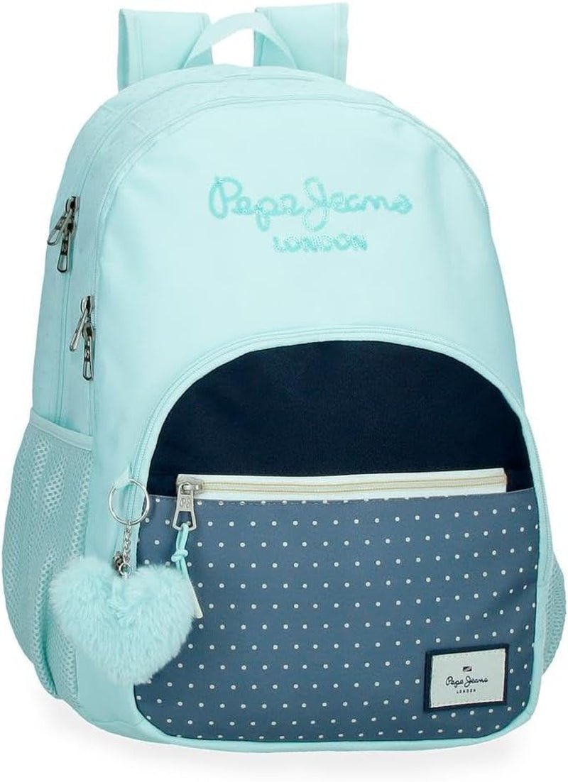 Pepe Jeans Dalma School Backpack Plecak dziecięcy wykonany z poliestru, szerokie i regulowane szelki, kieszeń z przodu. Od plecaków i toreb Joumma Bags Premium Naty Shop Doppelter Rucksack