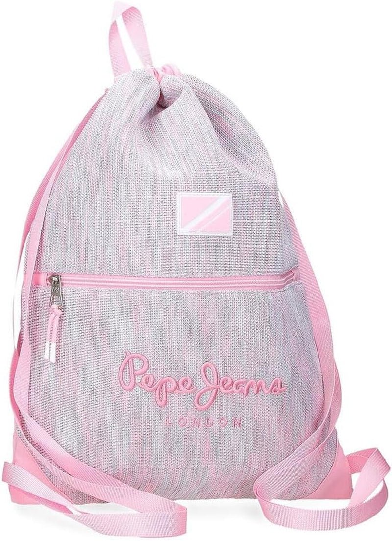 Pepe Jeans Miri Plecak szkolny, różowy, 31 x 44 x 17,5 cm, poliester, 22,79 l, różowy, plecak szkolny Plecaki i tornistry Premium Naty Shop Sack-Rucksack
