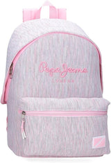 Plecak szkolny Pepe Jeans Miri, różowy, 31 x 44 x 17,5 cm, poliester, 22,79 l, różowy, plecak szkolny Plecaki i tornistry Premium Plecak Naty Shop