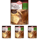RUF Cake Glaze Orzech Laskowy, 100g w torebce, można używać w kuchence mikrofalowej, do posmarowania ciast z orzechami, pralinami i nigrés, bezglutenowy (opakowanie 4 szt.) Pasta cukrowa Naty Shop Default Title