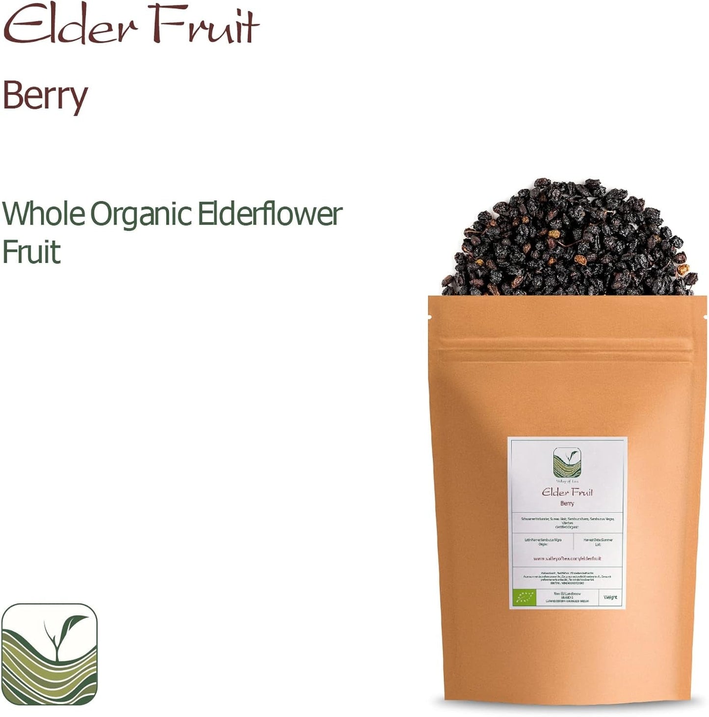 Ekologiczny czarny bez - całe jagody sambucus - czarny bez Produkty suszone Naty Shop