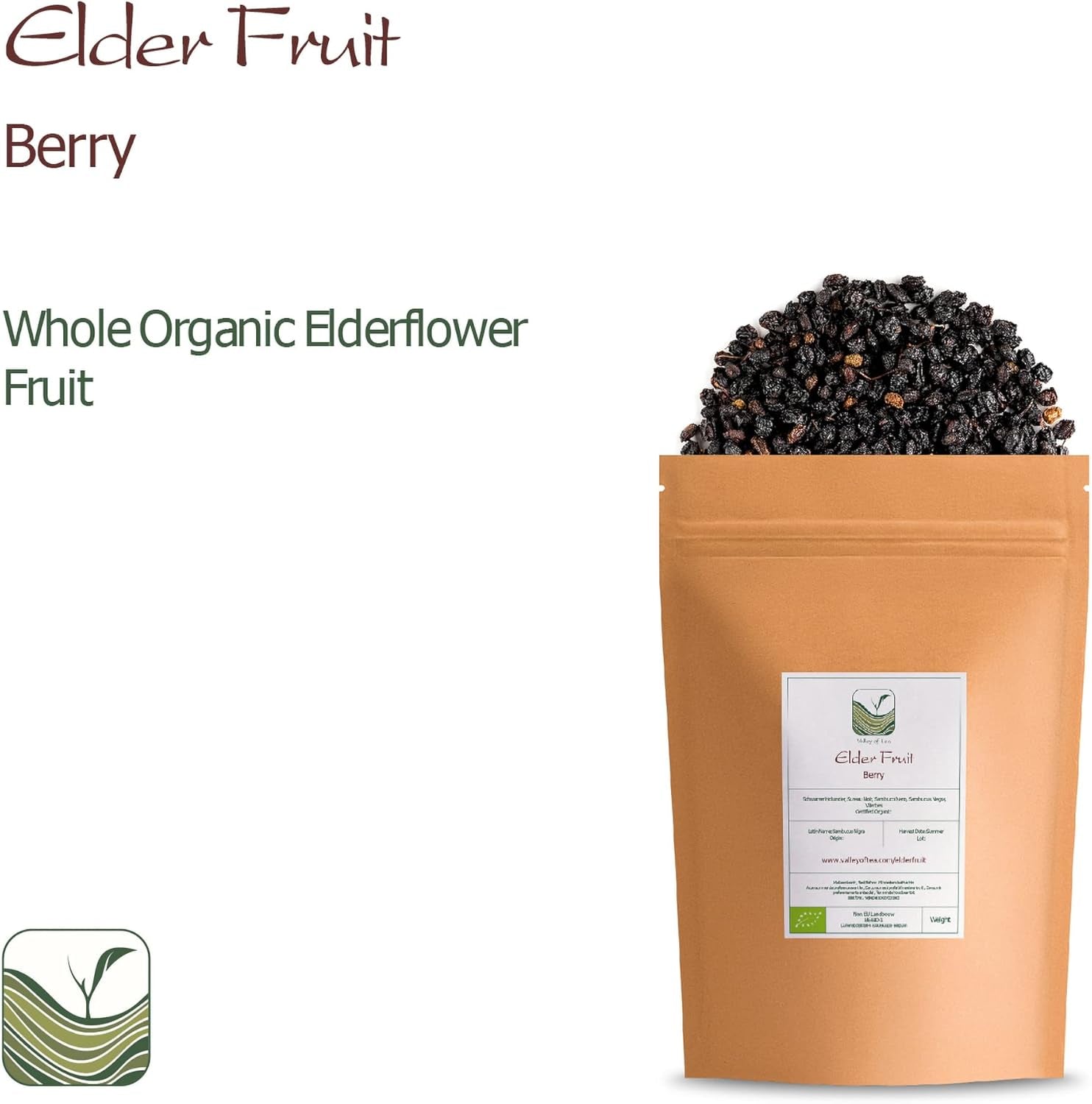 Ekologiczny czarny bez - całe jagody sambucus - czarny bez Produkty suszone Naty Shop