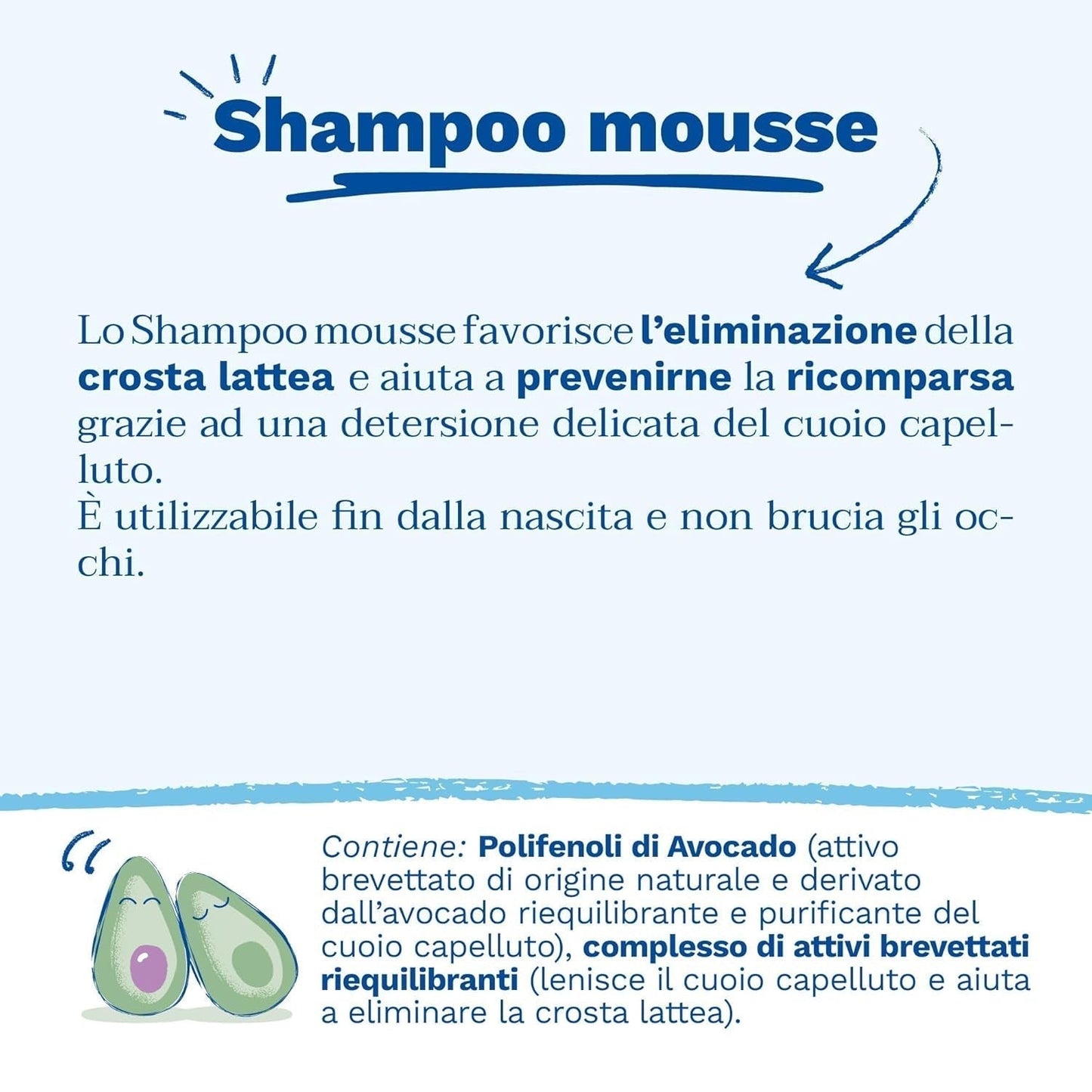 Szampon w formie musu do skórek mlecznych, włosów, niemowląt, dzieci, całej rodziny - Pomaga usunąć skórkę mleczną, delikatnie oczyścić, nie powoduje podrażnień (150ml) Dzieci - Kąpiel i pielęgnacja skóry Naty Shop