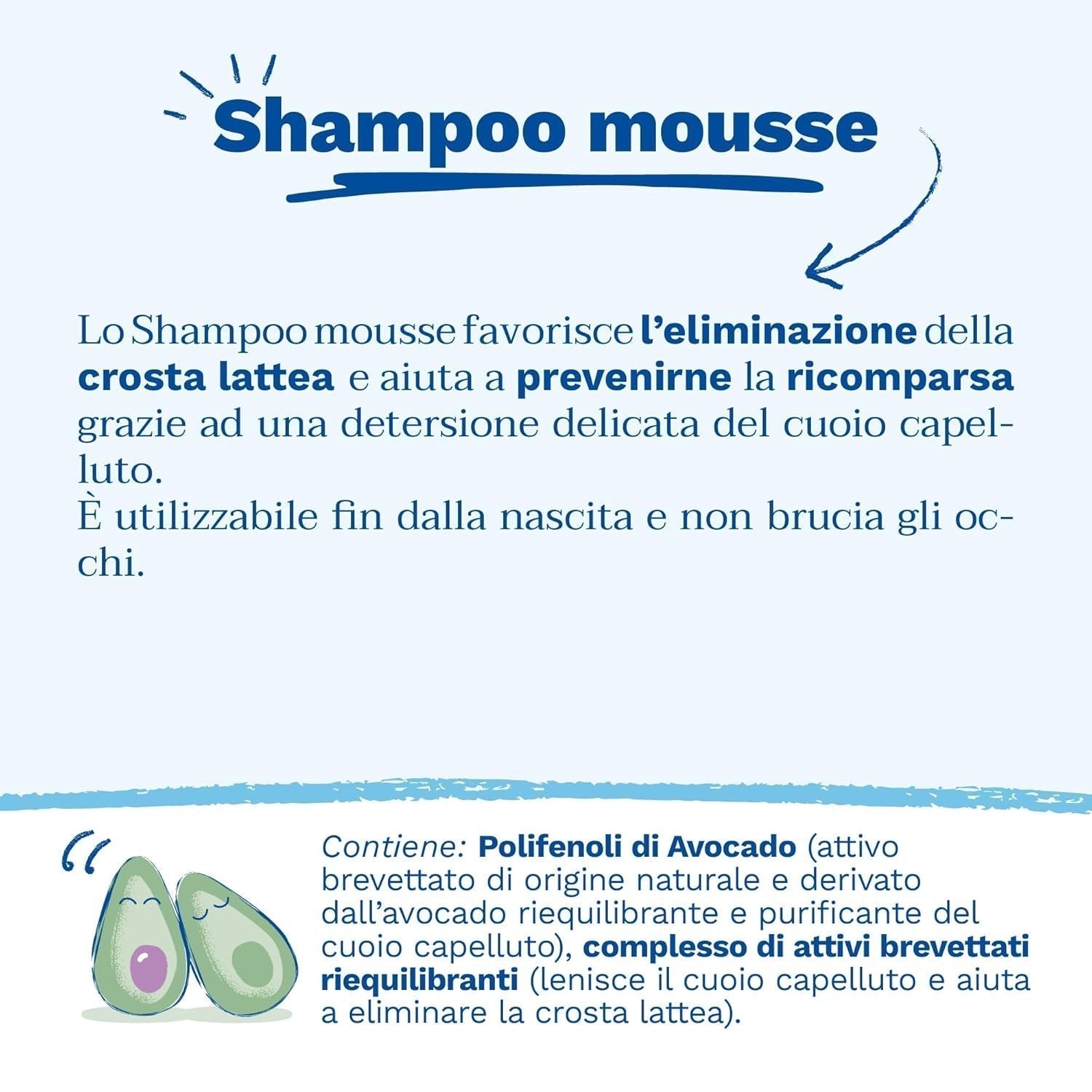 Szampon w formie musu do skórek mlecznych, włosów, niemowląt, dzieci, całej rodziny - Pomaga usunąć skórkę mleczną, delikatnie oczyścić, nie powoduje podrażnień (150ml) Dzieci - Kąpiel i pielęgnacja skóry Naty Shop