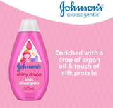 Szampon dla dzieci Johnson's Shiny Drops, 500 ml Dzieci - Kąpiel i pielęgnacja skóry Naty Shop