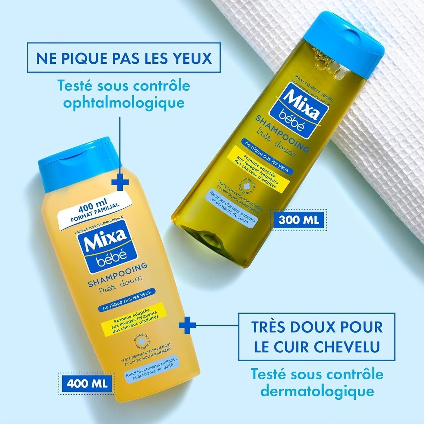 Szampon dla dzieci Mixa, bardzo miękki, 300 ml, 300 ml Dzieci - Kąpiel i pielęgnacja Naty Shop