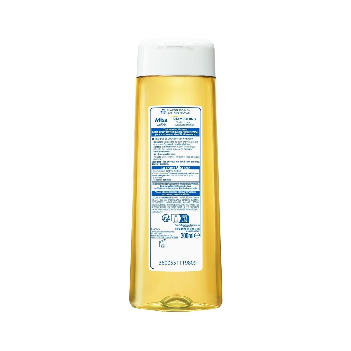 Mixa szampon dla dzieci, hipoalergiczny, 300 ml Dzieci - Kąpiel i pielęgnacja skóry Naty Shop