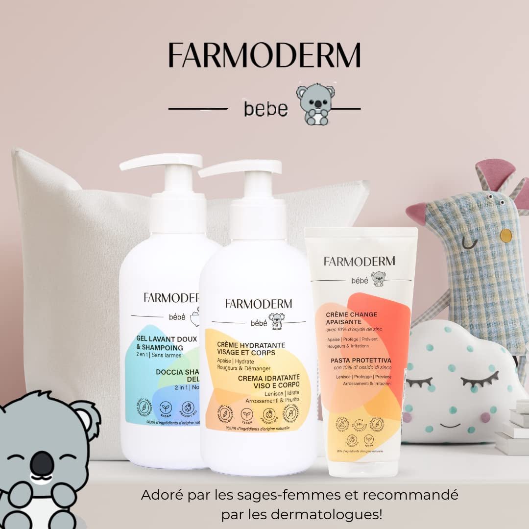 Szampon i żel oczyszczający 2 w 1 Daily Gentle Baby Shampoo & Cleansing Gel - wegański i organiczny - w 98% z naturalnych składników - Szampon bez łez dla dzieci i niemowląt - 300 ml Dzieci - Kąpiel i pielęgnacja skóry Naty Shop