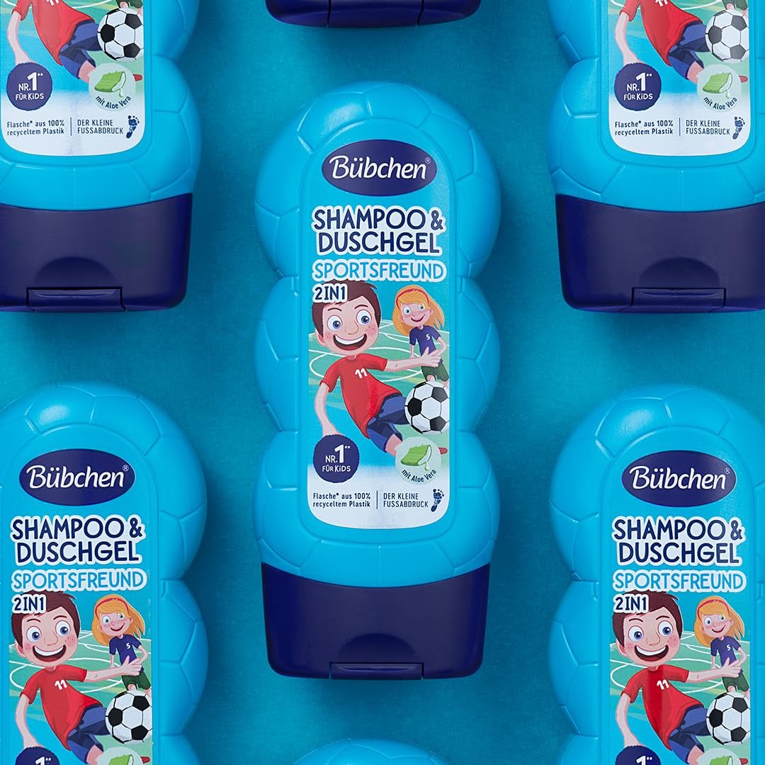 Buebchen Sportsfreund 2w1 szampon i żel pod prysznic, 230 ml Dzieci - Kąpiel i pielęgnacja skóry Naty Shop