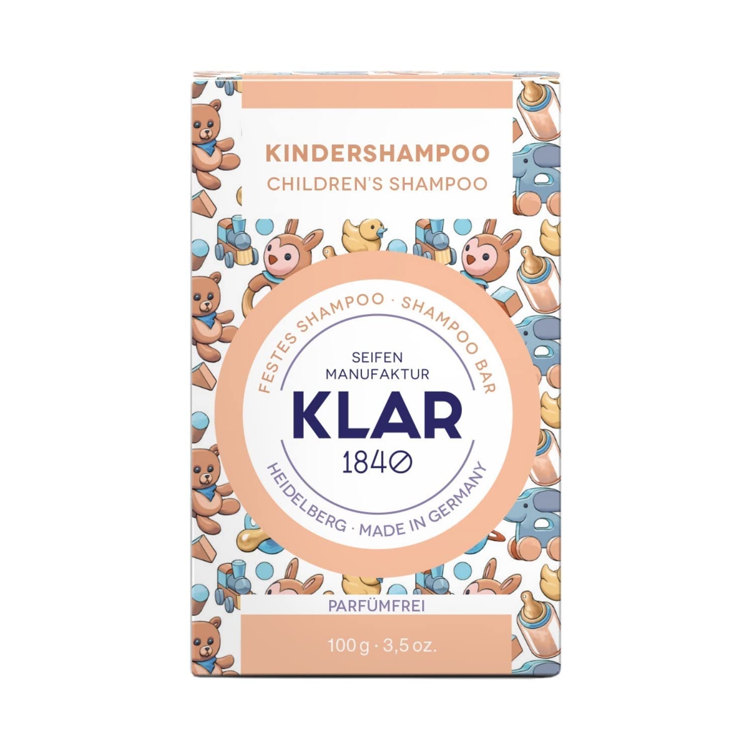Klar's stały szampon dla dzieci bez zapachu 100g Dzieci - Kąpiel i pielęgnacja Naty Shop Tytuł domyślny