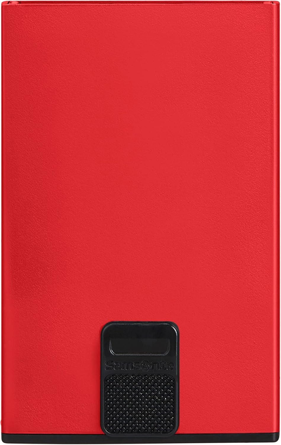 Samsonite Alu Fit SLG - Torba na karty, 10,2 cm, Czerwony (czerwony) Portfel męski Naty Shop