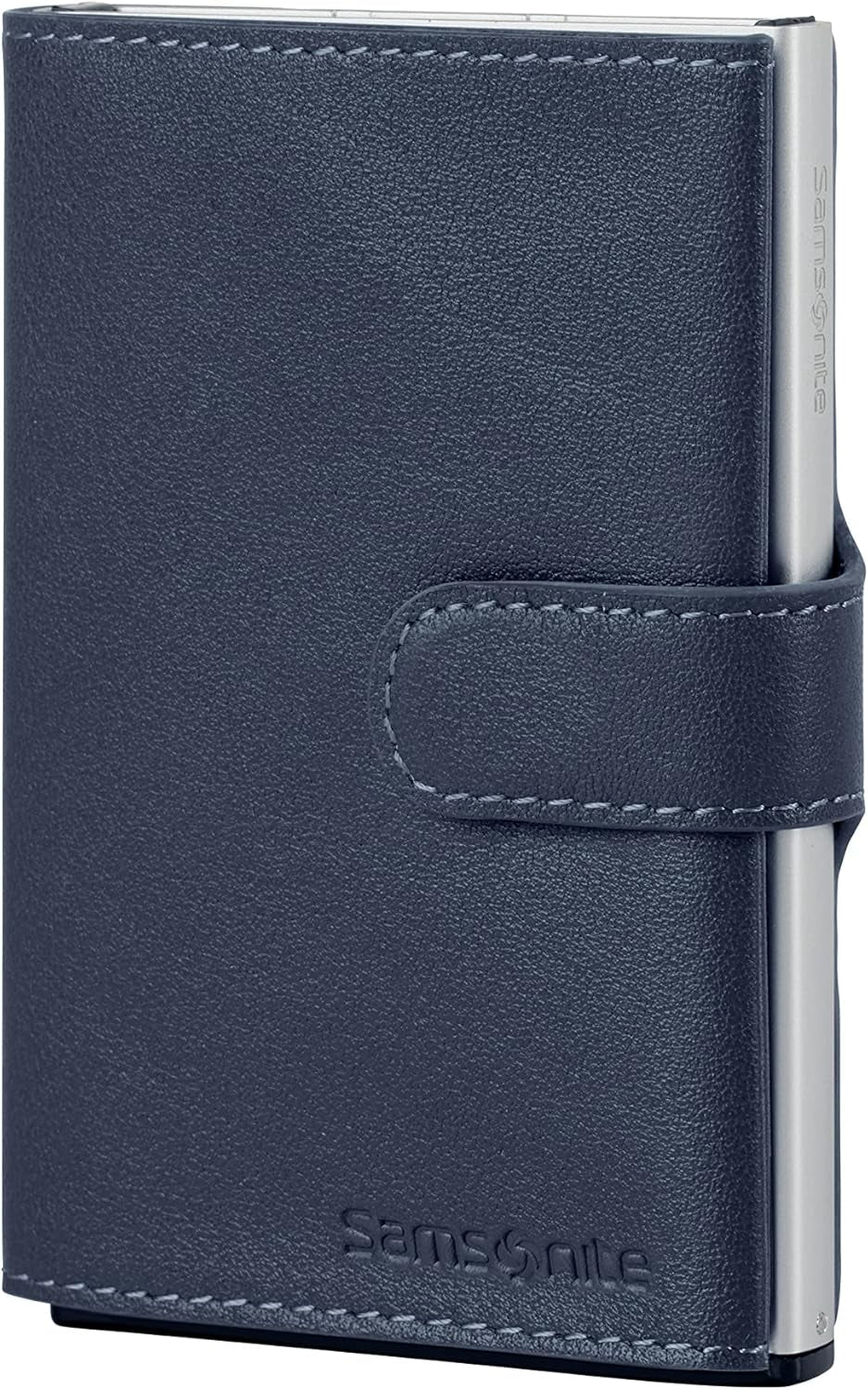 Samsonite Alu Fit SLG - Portfel, 10,2 cm, niebieski (niebieski) Portfel męski Naty Shop Blue