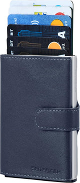 Samsonite Alu Fit SLG - Portfel, 10,2 cm, niebieski Portfel męski Naty Shop