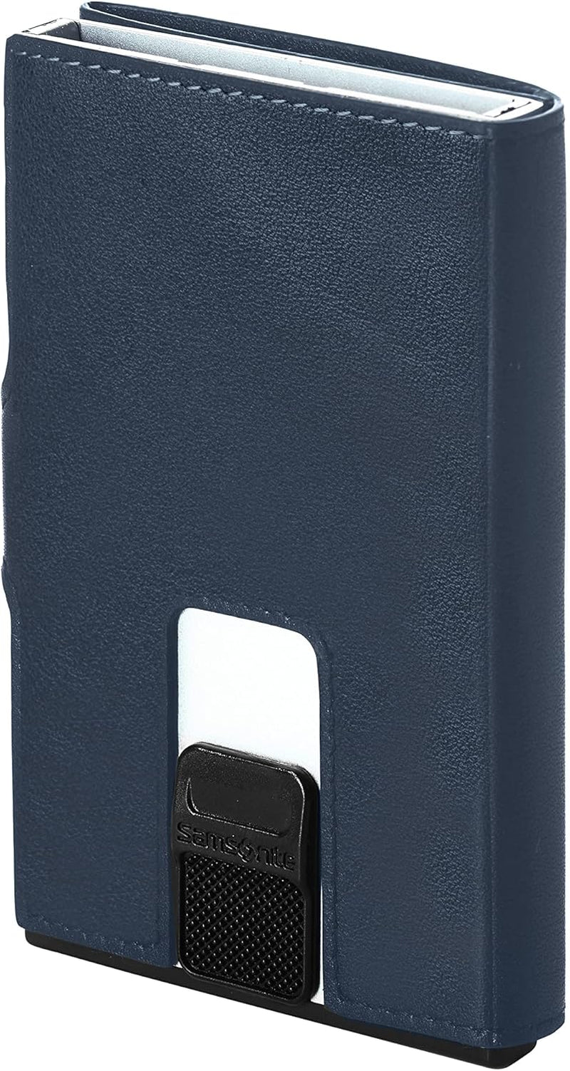 Samsonite Alu Fit SLG - Portfel, 10,2 cm, niebieski Portfel męski Naty Shop