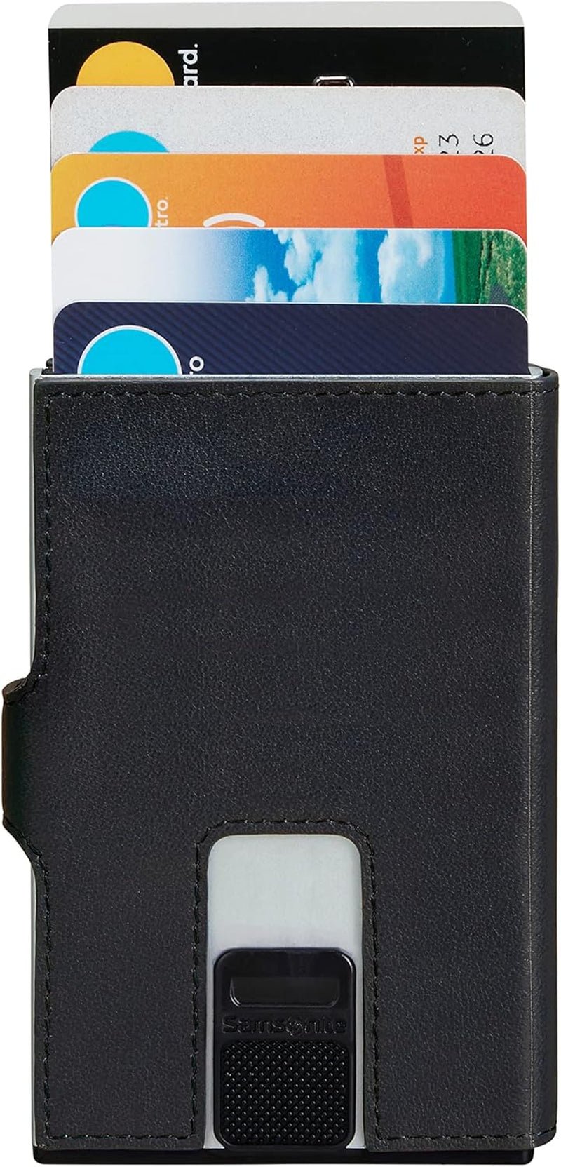 Samsonite Alu Fit SLG - Portfel, 10,2 cm, czarny (czarny) Portfel męski Naty Shop