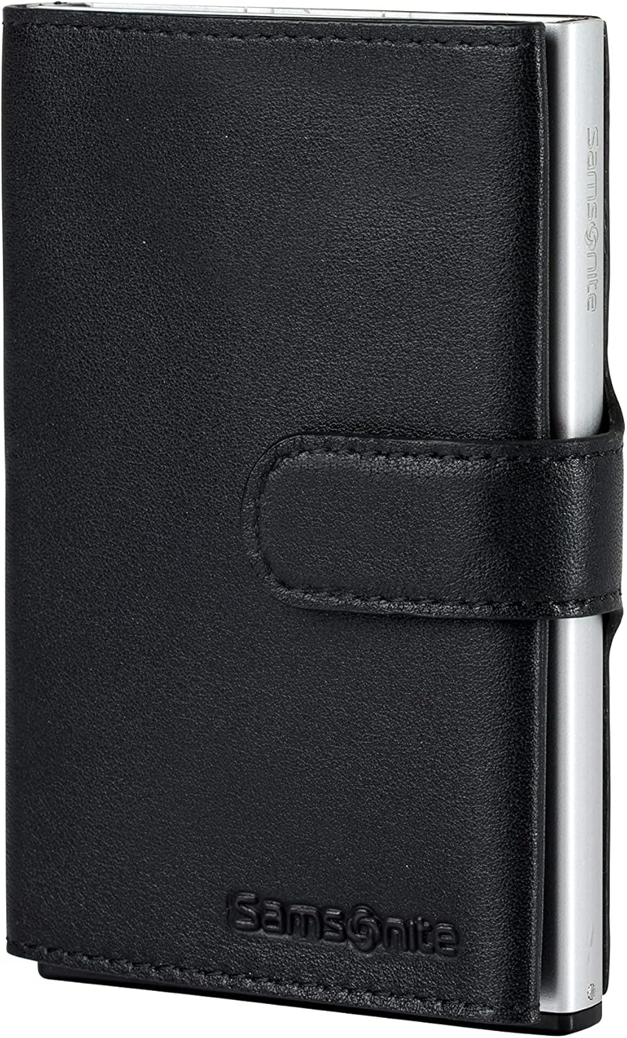 Samsonite Alu Fit SLG - Portfel, 10,2 cm, czarny (czarny) Naty Shop Portfel męski Czarny 10,2 cm