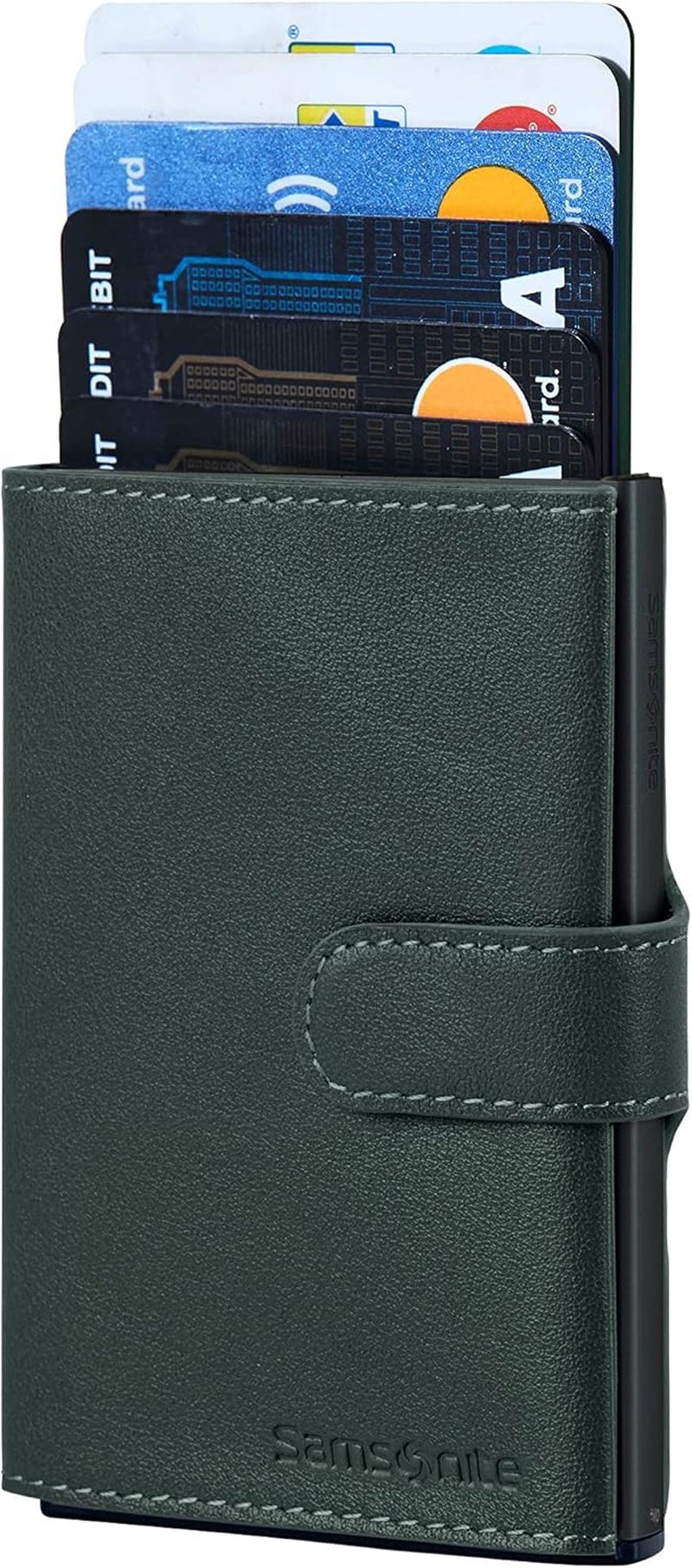 Samsonite Alu Fit SLG - Portfel, 10,2 cm, zielony (Climbing Ivy) Portfel męski Naty Shop