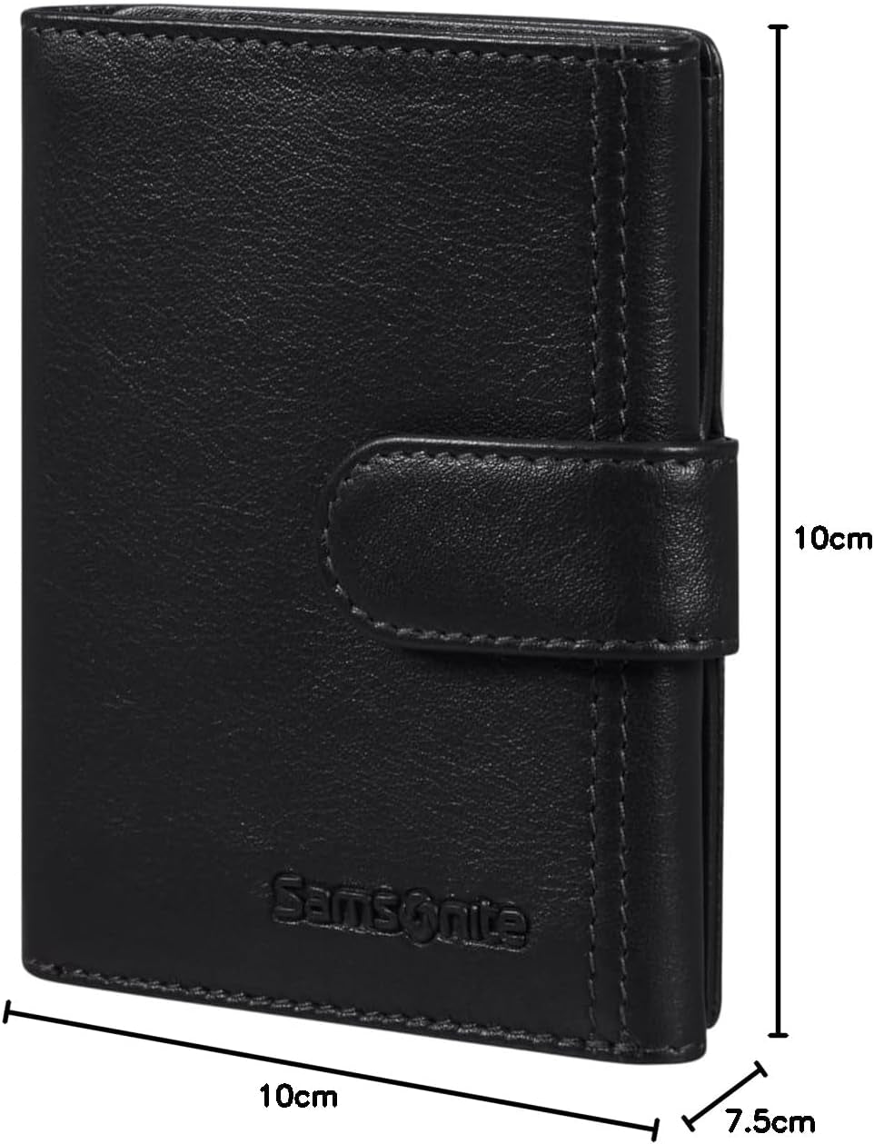 Samsonite Attack 2 SLG - Portfel, 10 cm, czarny (Czarny) Portfel męski Naty Shop