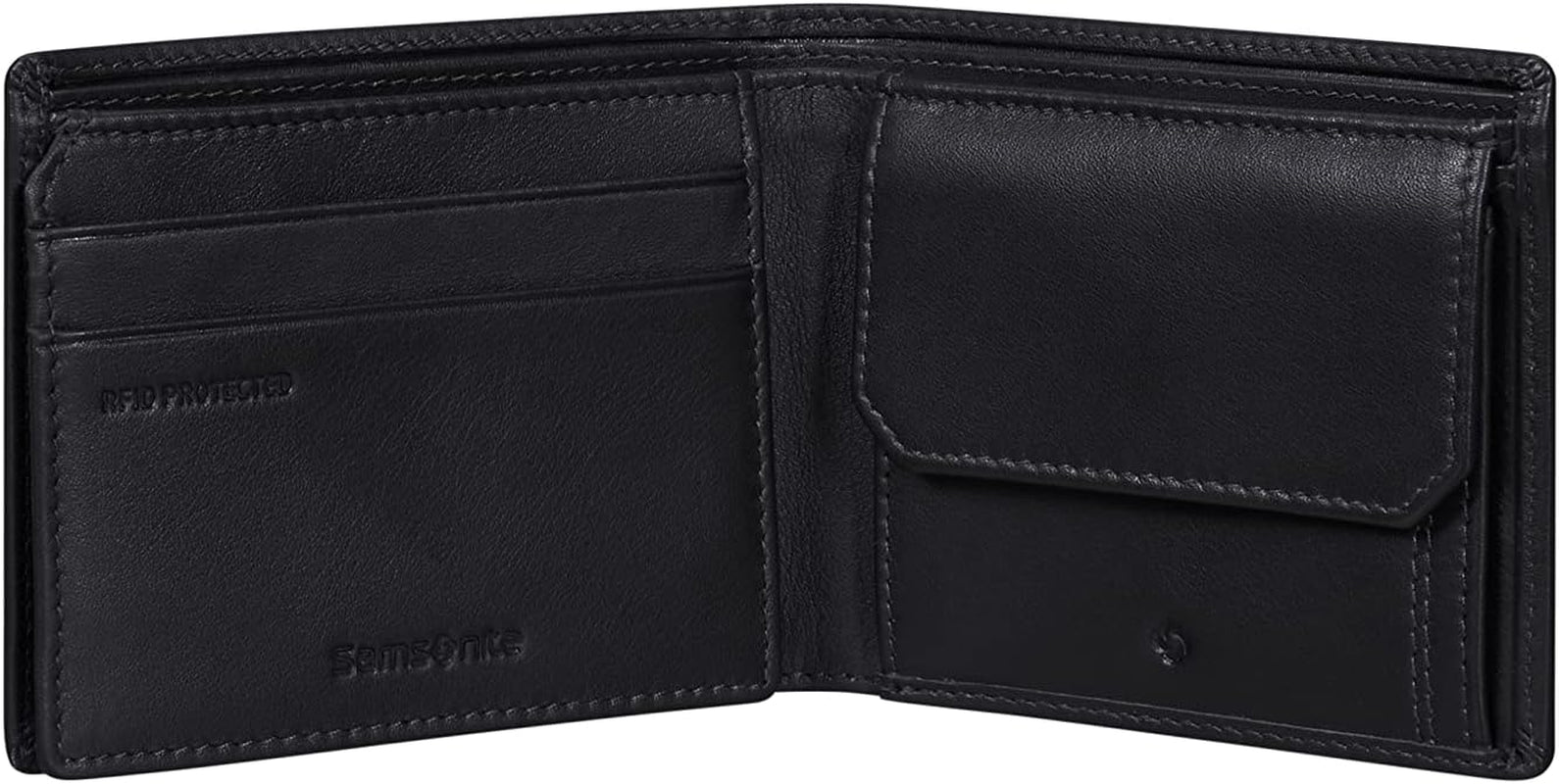 Samsonite Attack 2 SLG - Portfel, 10,5 cm, czarny (czarny) Portfel męski Naty Shop