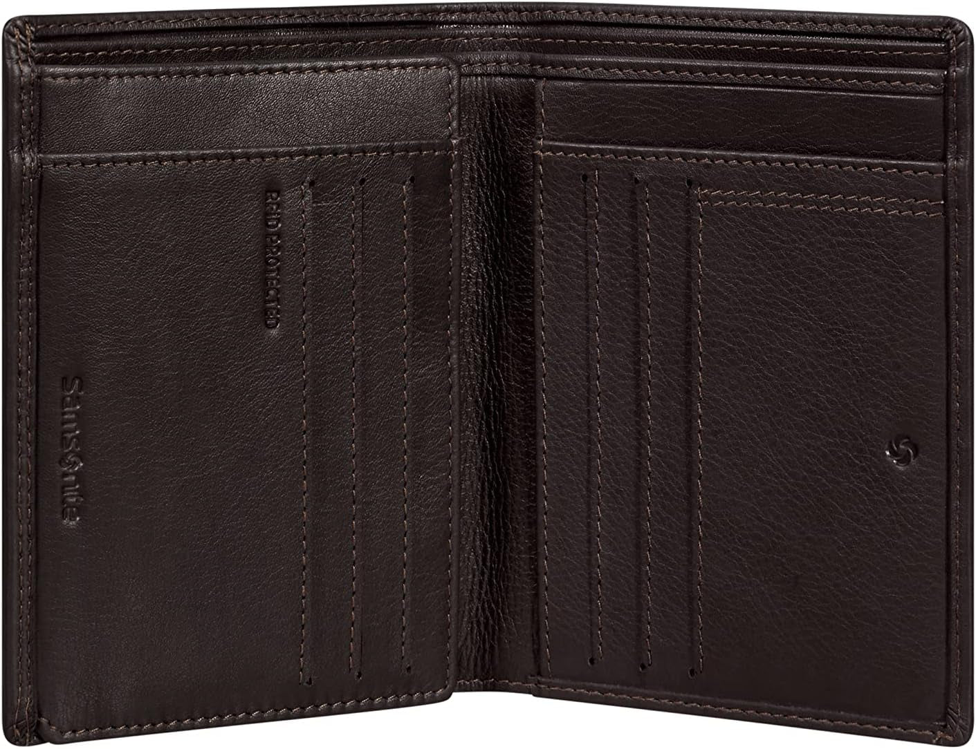 Samsonite Attack 2 SLG - Portfel, 12,5 cm, brązowy (Ebony Brown) Portfel męski Naty Shop