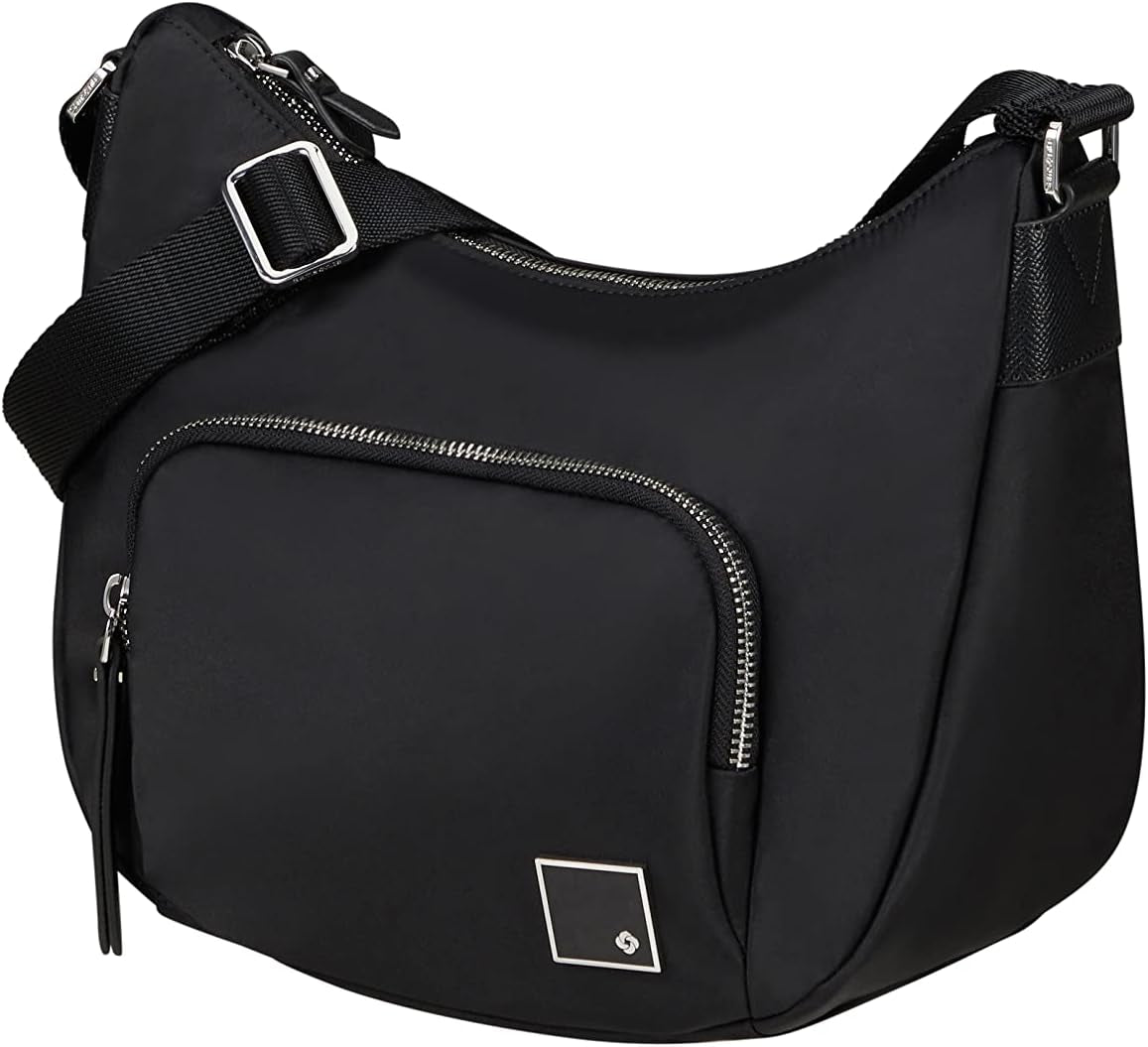 Samsonite Essentially Karissa - Torba na ramię M, 36 cm, Czarne (czarne) Torby damskie Naty Shop Czarna (czarna) Torba na ramię S