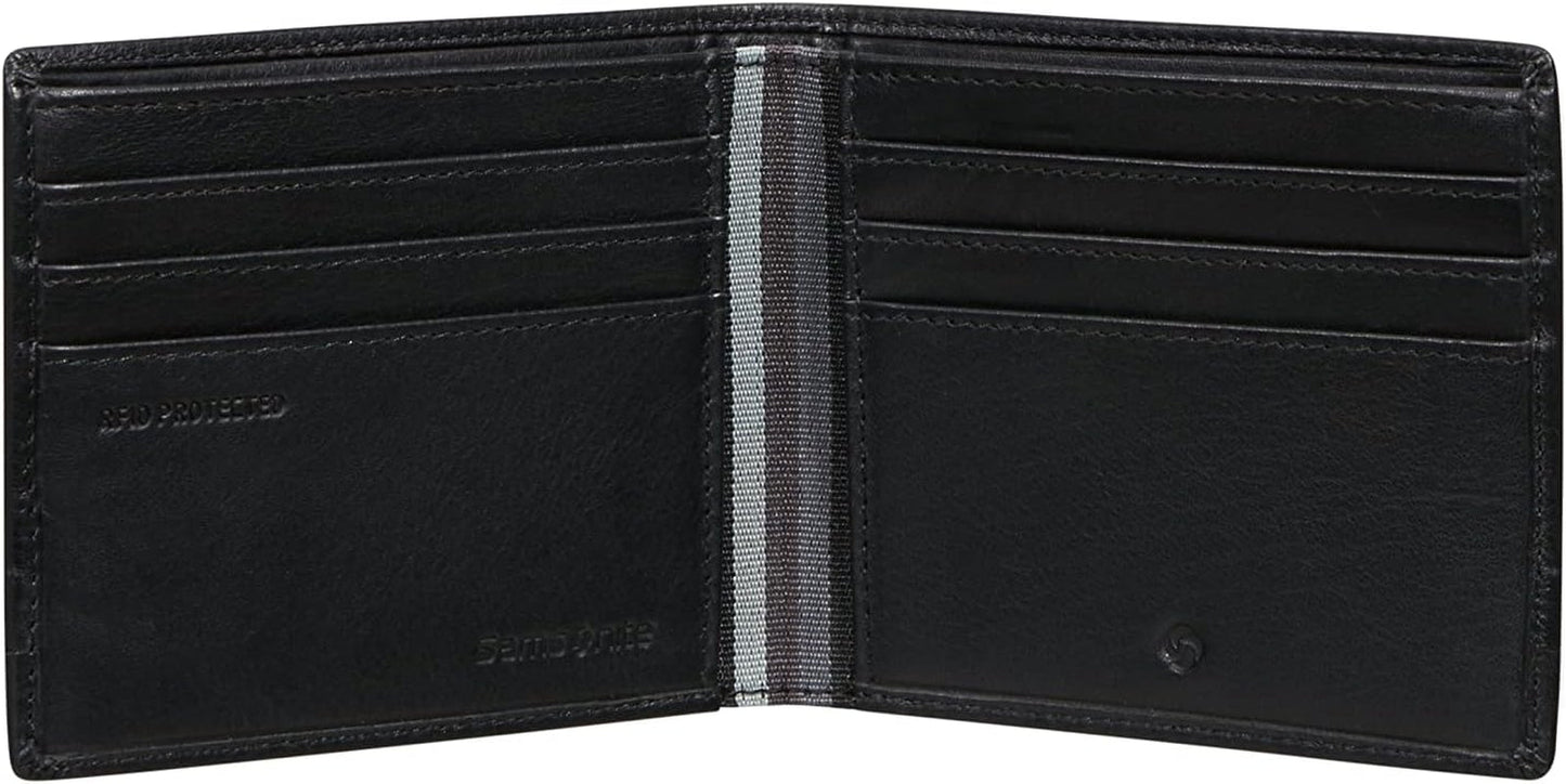 Samsonite Flaggged SLG - Portfel, 10,5 cm, czarny (czarny) Portfel męski Naty Shop