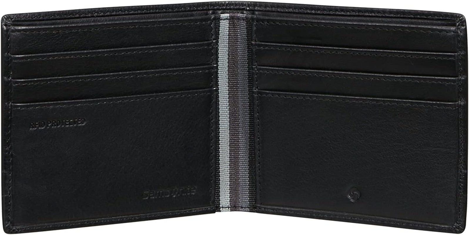 Samsonite Flaggged SLG - Portfel, 10,5 cm, czarny (czarny) Portfel męski Naty Shop