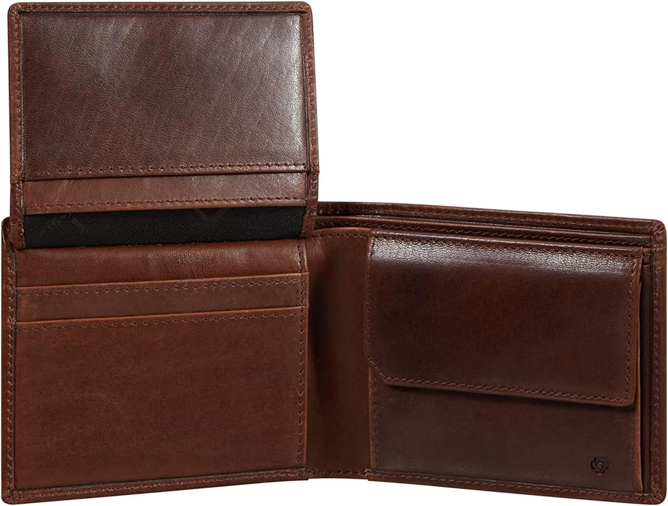 Samsonite Veggy SLG - Portfel, 10,5 cm, brązowy (ciemny brąz) Portfel męski Naty Shop