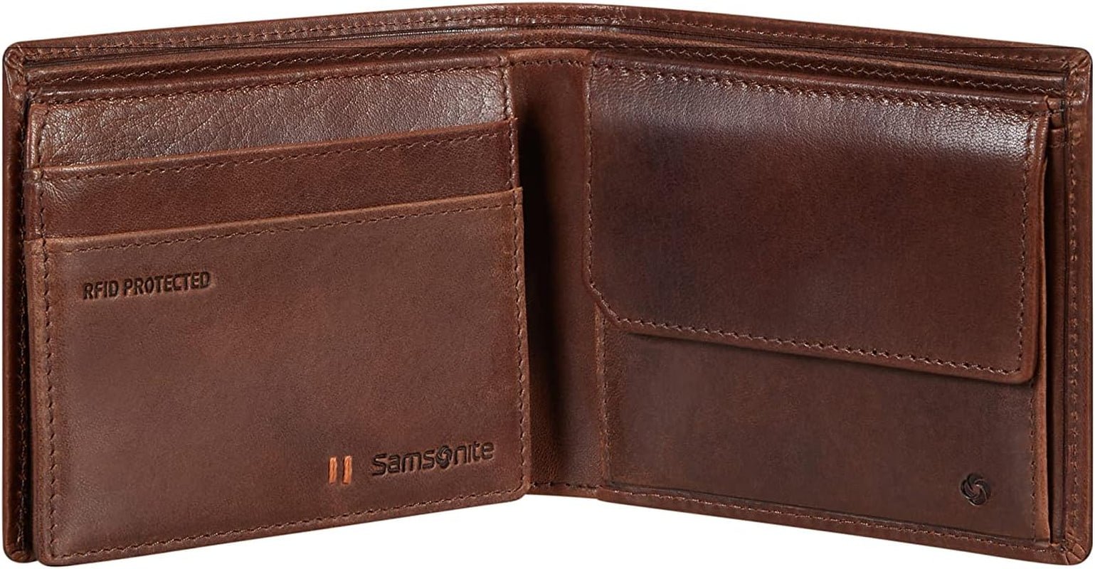 Samsonite Veggy SLG - Portfel, 10,5 cm, brązowy (ciemny brąz) Portfel męski Naty Shop