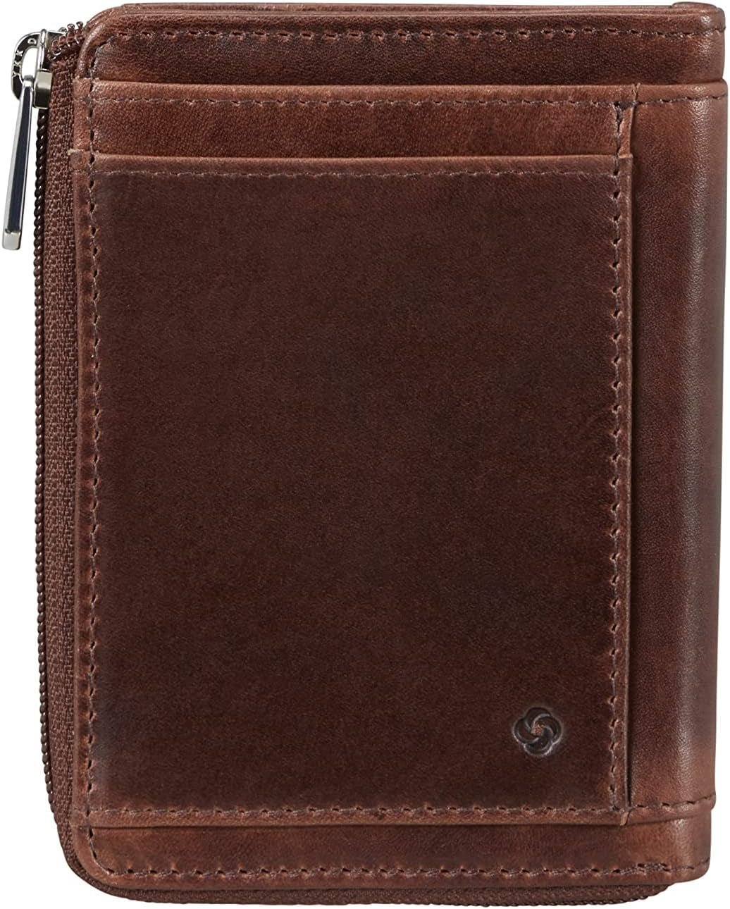 Samsonite Veggy SLG - Portfel, 10,8 cm, brązowy (ciemny brąz) Portfel męski Naty Shop