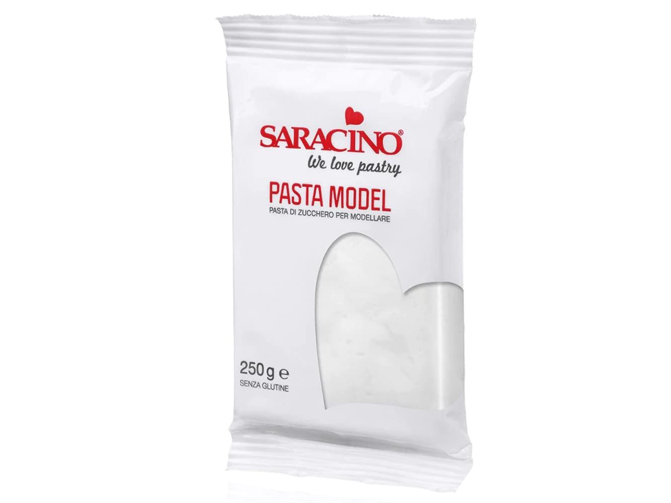 Saracino Fondant Biały Model do Modelowania 250g Bezglutenowy Made in Italy Pasta cukrowa Naty Shop Domyślny tytuł