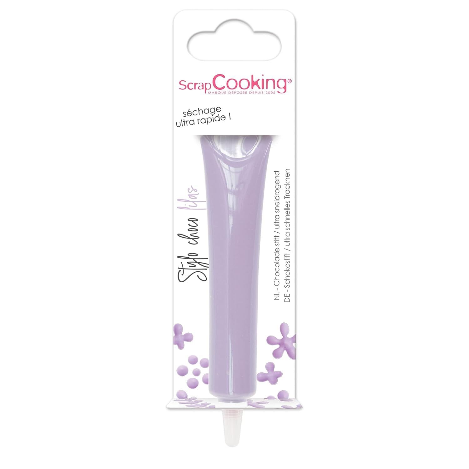 ScrapCooking - barwnik spożywczy, różne kolory, w tubce do pisania, 25 gramów Naty Shop Lila Mała pasta cukrowa