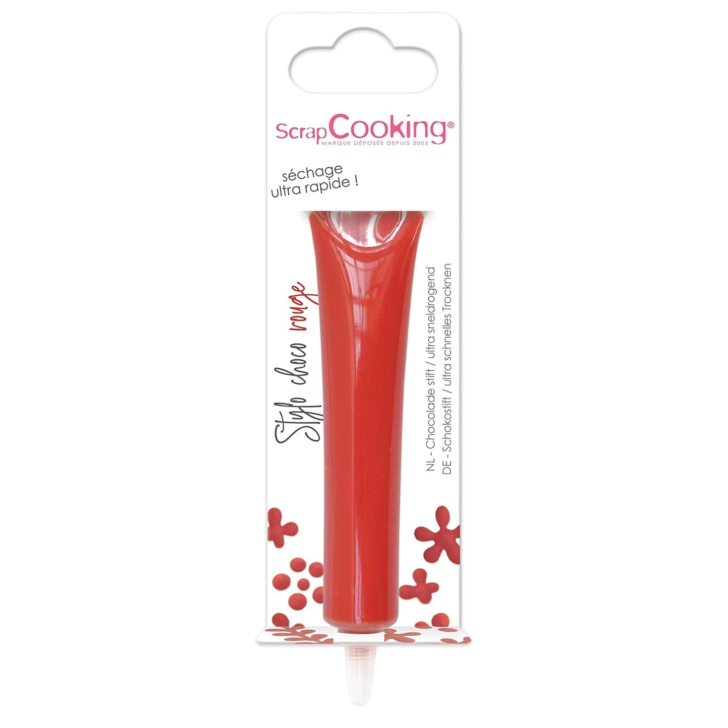 ScrapCooking - barwnik spożywczy, różne kolory, tubka do pisania, 25 gramów Naty Shop Small Red Pasta cukrowa