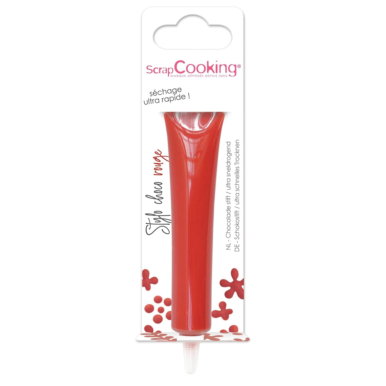 ScrapCooking - barwnik spożywczy, różne kolory, tubka do pisania, 25 gramów Naty Shop Small Red Pasta cukrowa