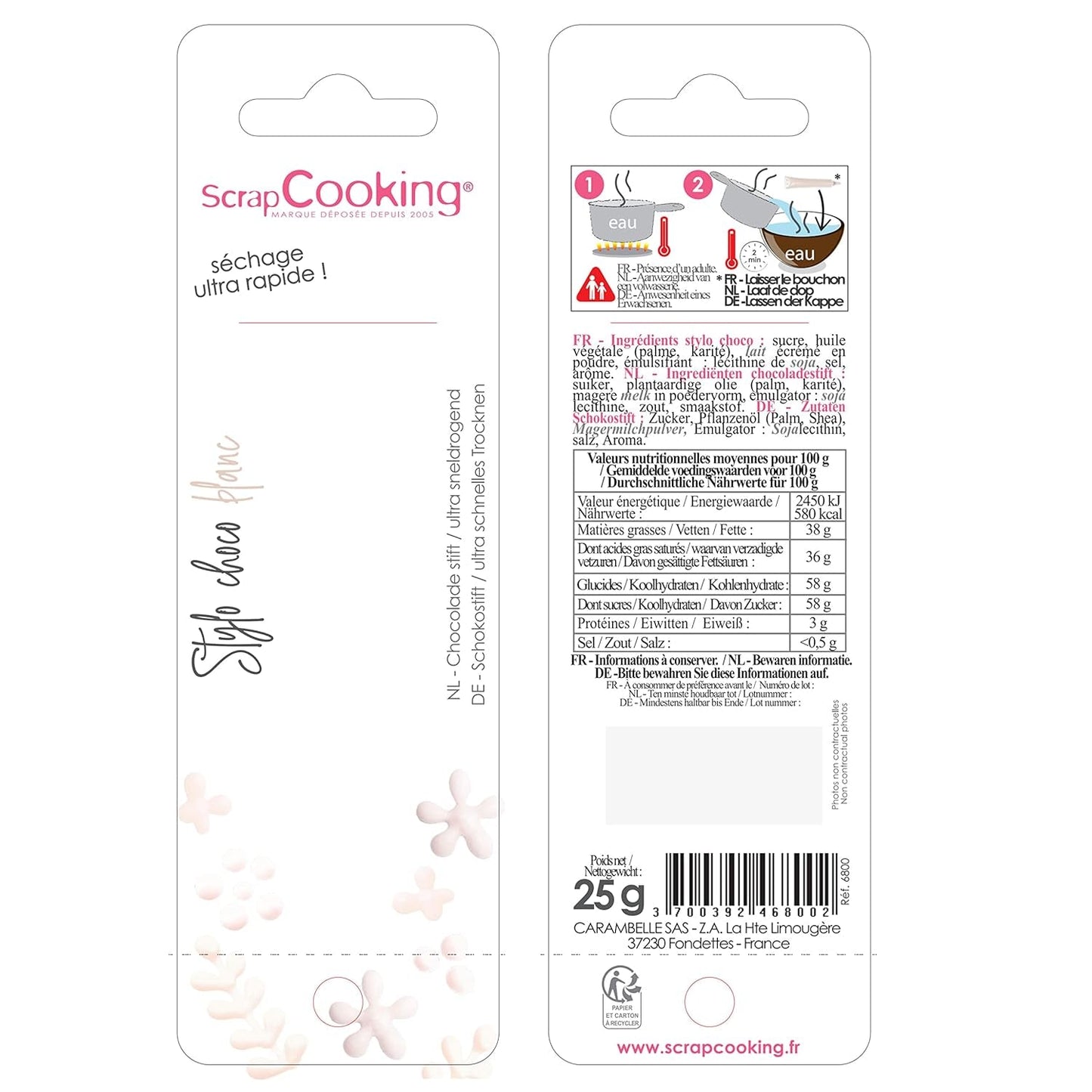 ScrapCooking - barwnik spożywczy, różne kolory, tubka do pisania, pasta cukrowa Naty Shop 25 gramów
