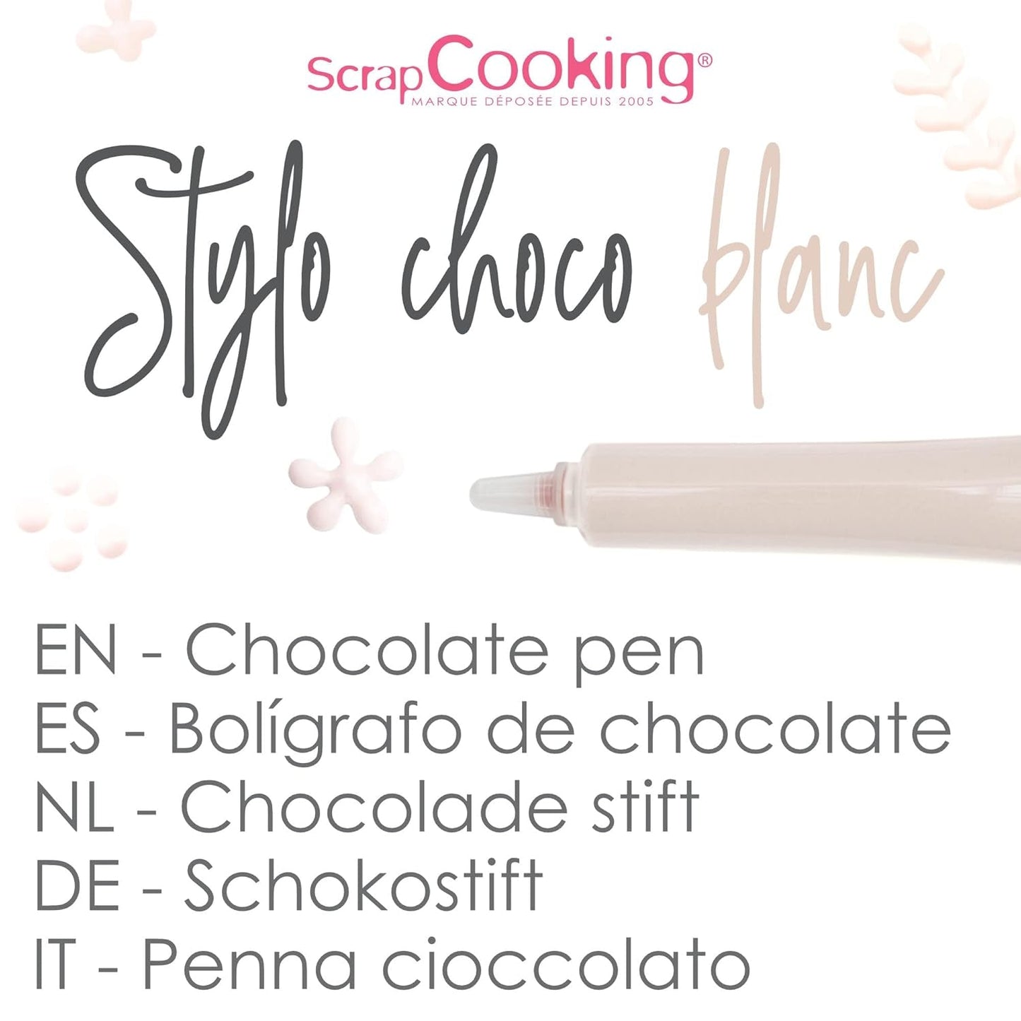 ScrapCooking - barwnik spożywczy, różne kolory, tubka do pisania, pasta cukrowa Naty Shop 25 gramów