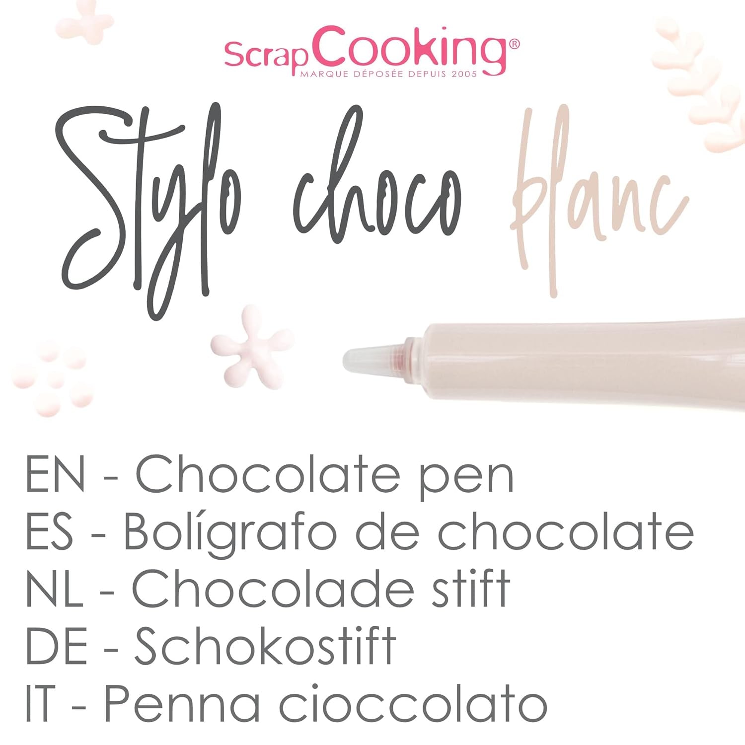 ScrapCooking - barwnik spożywczy, różne kolory, tubka do pisania, pasta cukrowa Naty Shop 25 gramów