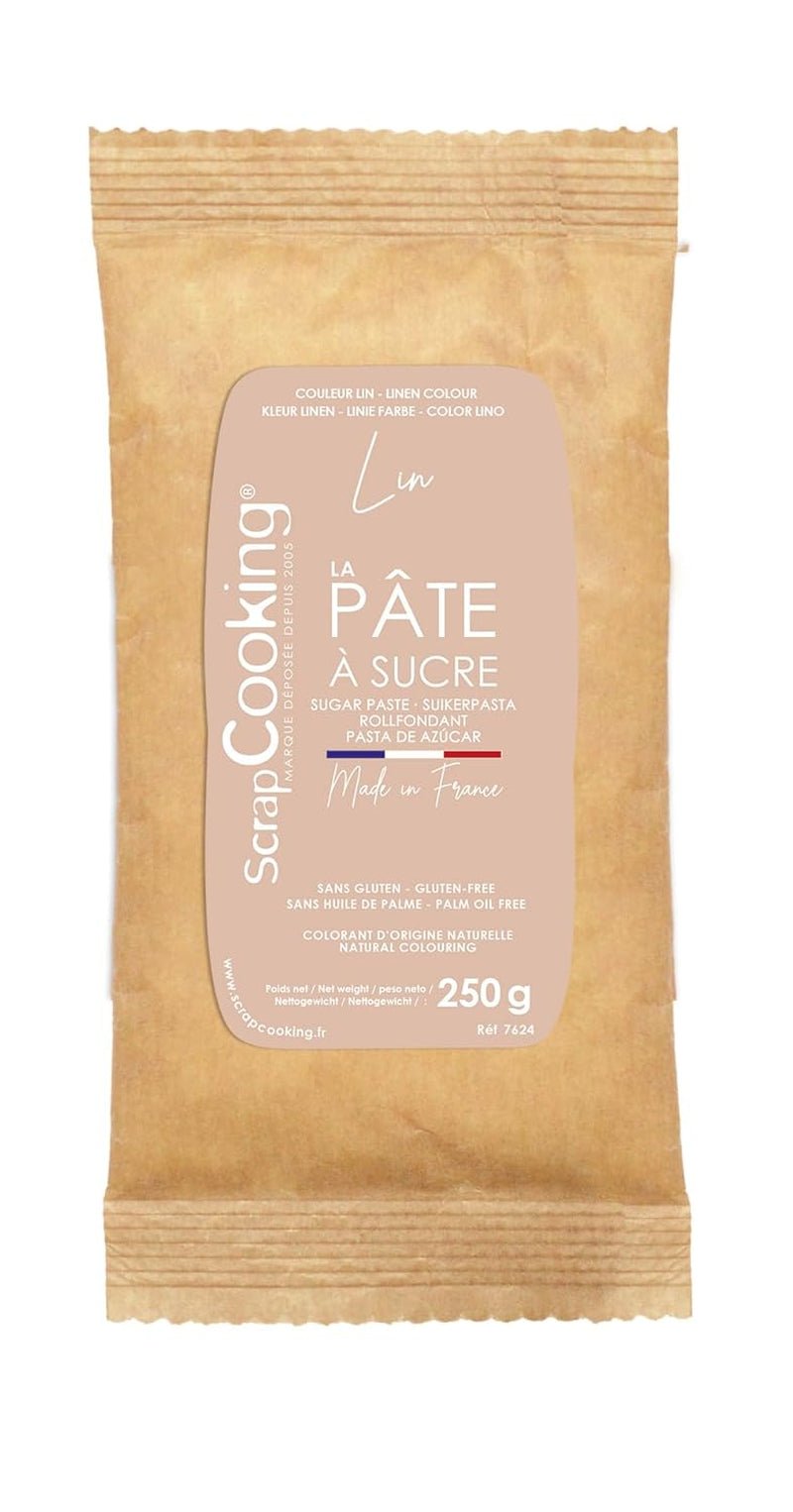 ScrapCooking - Pâte Ã Sucre Vert Sauge 250g - Colorant d'Origine Naturelle - Sans Gluten, Sans Huile de Palme - Pour Gâteaux, Pâtisseries Anniversaire - Vert Pastel - Fabrikie en France - 7621 Pasta cukrowa Naty Shop Beige