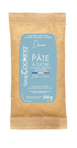 ScrapCooking - Pâte Ã Sucre Vert Sauge 250g - Colourant d'Origine Naturelle - Sans Gluten, Sans Huile de Palme - Pour Gâteaux, Pâtisseries Anniversaire - Vert Pastel - Fabrikie en France - 7621 Pasta cukrowa Naty Shop Denim blue