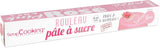 ScrapCooking - Różowa bułka z fondantem 36 cm - Zwijana czarna fondant 430 g - Topper na ciasto Dekoracja na ciasto, pieczenie, urodziny, imprezy - Różowy - 7264 Pasta cukrowa Naty Shop Pink