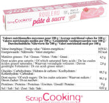 ScrapCooking - Różowa bułka z fondantem 36 cm - Zwijana czarna fondant 430 g - Topper na ciasto Dekoracja na ciasto, pieczenie, urodziny, imprezy - Różowy - 7264 Pasta cukrowa Naty Shop